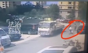 “行人安全距离”引争议后，青岛李沧法院公布现场视频并致歉